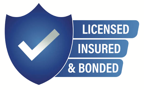 Licensed, insured and bonded badge